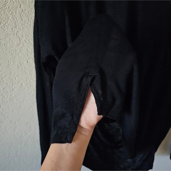 Madewell Slouchy Long Sleeve in Black - Picture 4 of 6